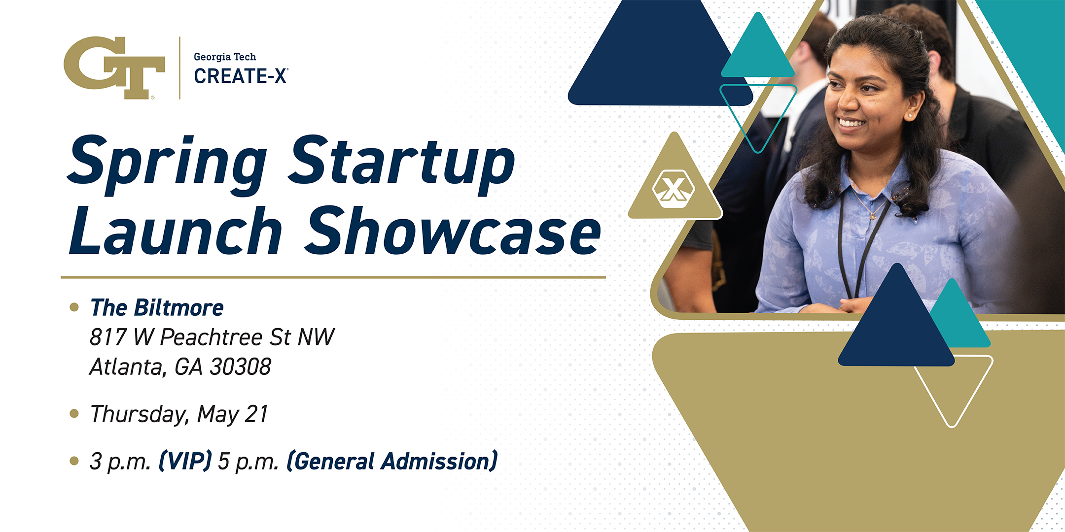 Founder smiles brightly at Demo Day